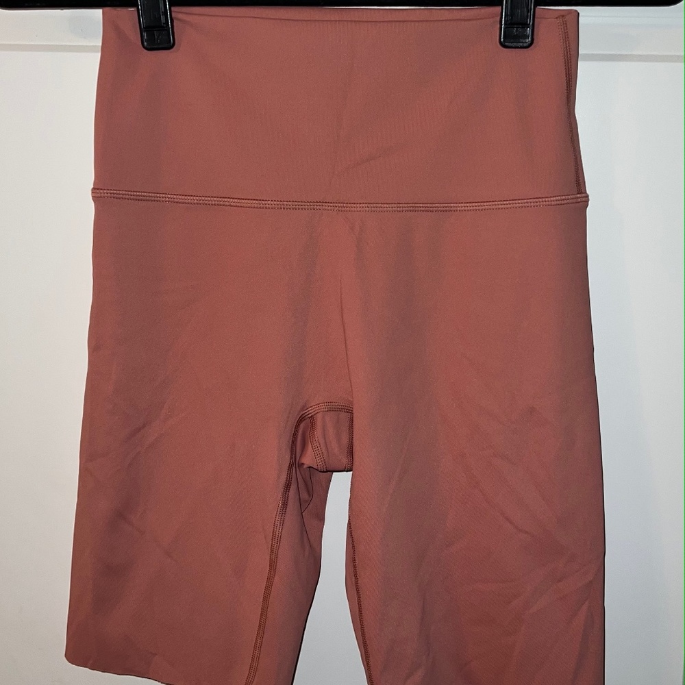 Salmon Pink Biker Shorts